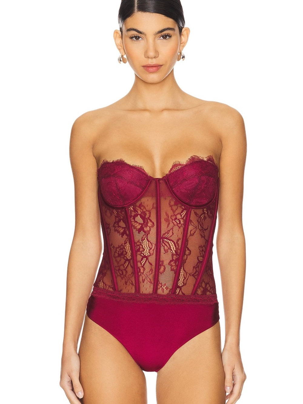 Retrofête Otto Bodysuit in Mulberry